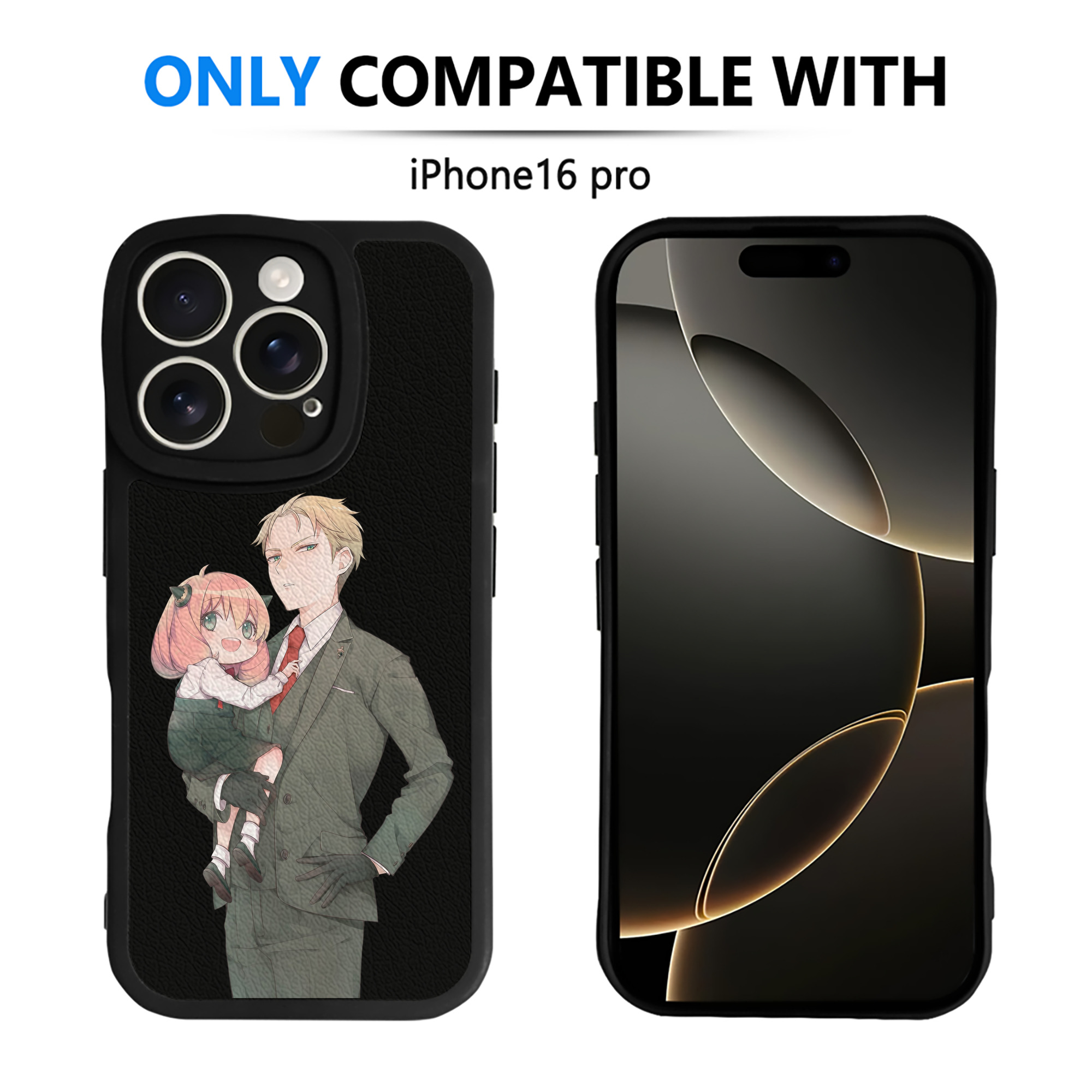 （画像用） SPY×FAMILY间谍家家酒 【iPhone 16シリーズ対応】シリコンスマホケース（レザー調） 材質：シリコン